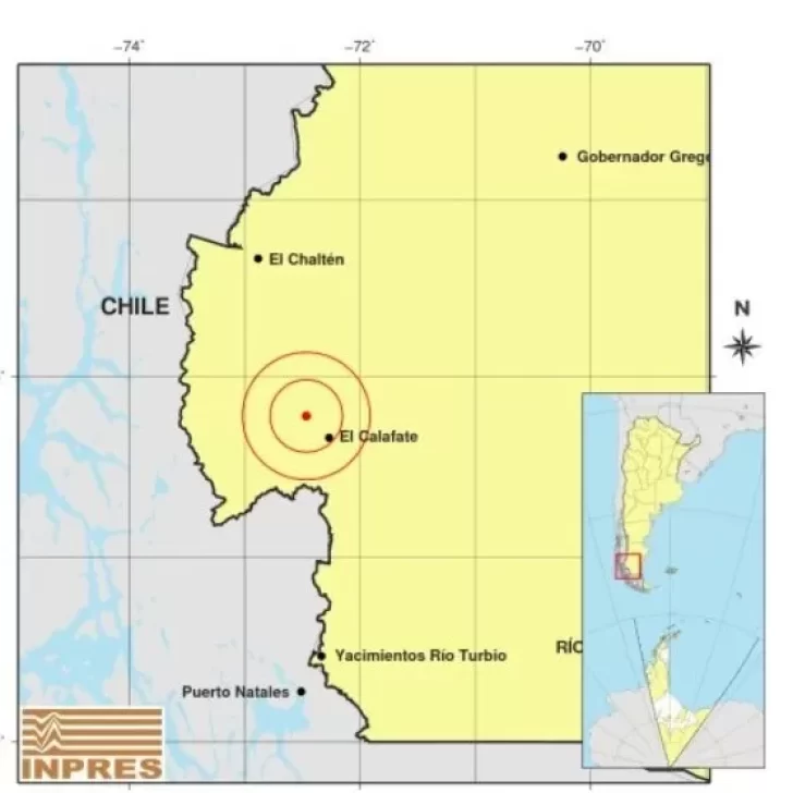 INPRES registró un nuevo sismo en El Calafate