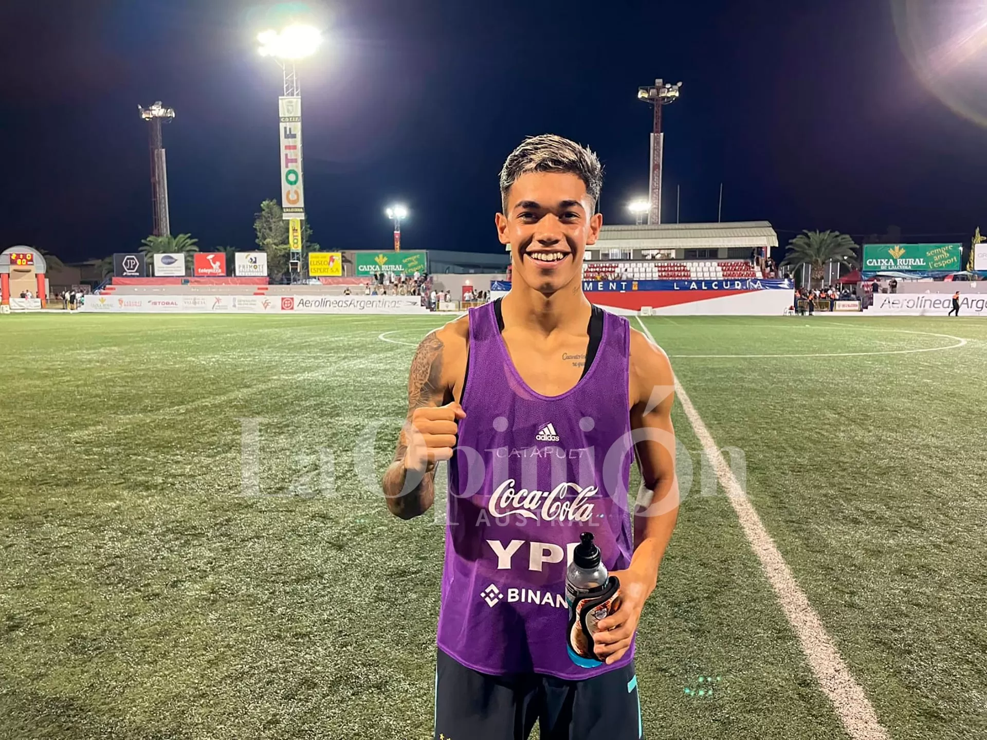 Juan Gauto anotó su primer gol con la Selección Argentina Sub 20 para la victoria ante Valencia