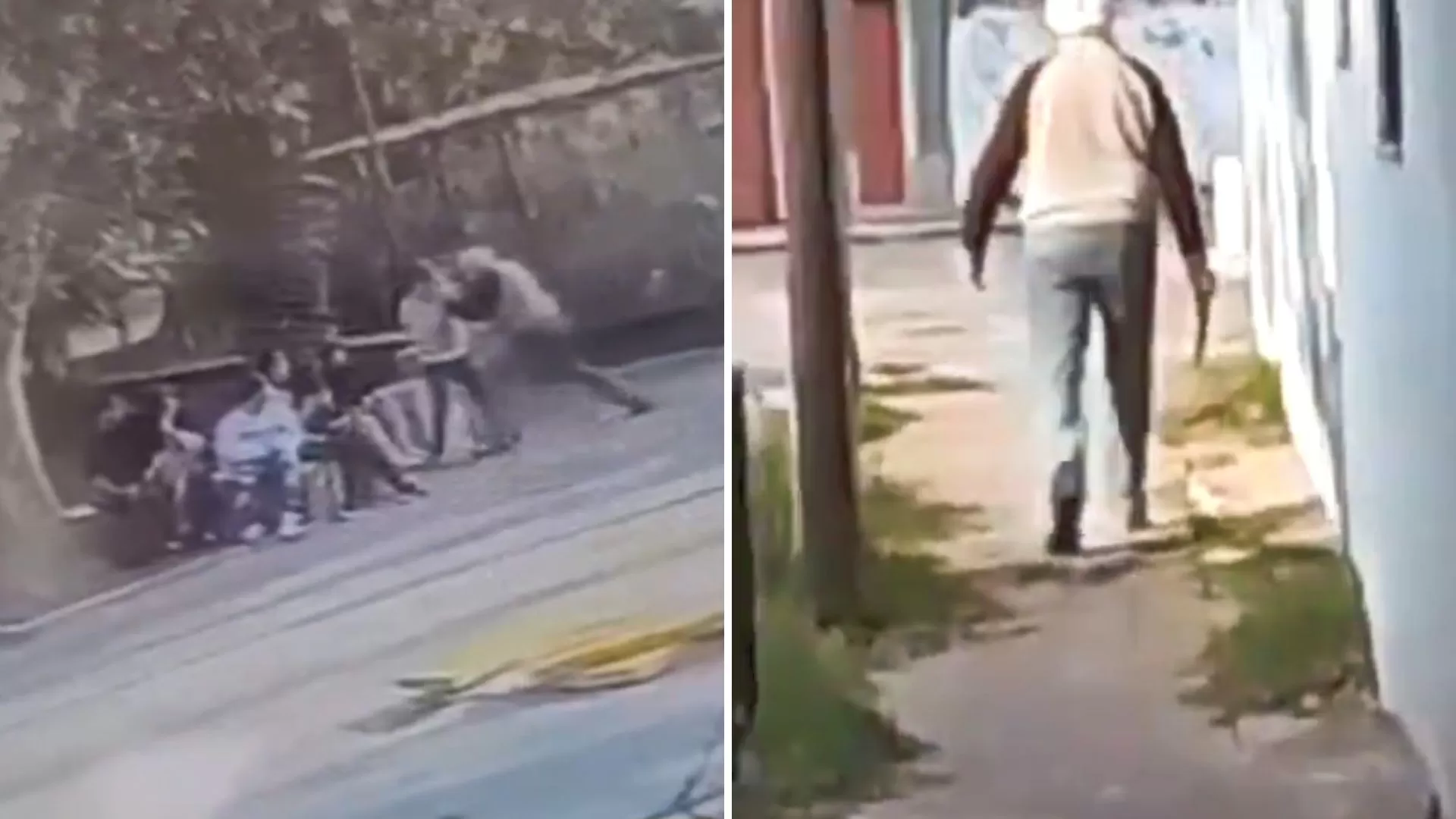 Video. Chicos jugaban al “ring raje” y un jubilado los atacó con un cuchillo