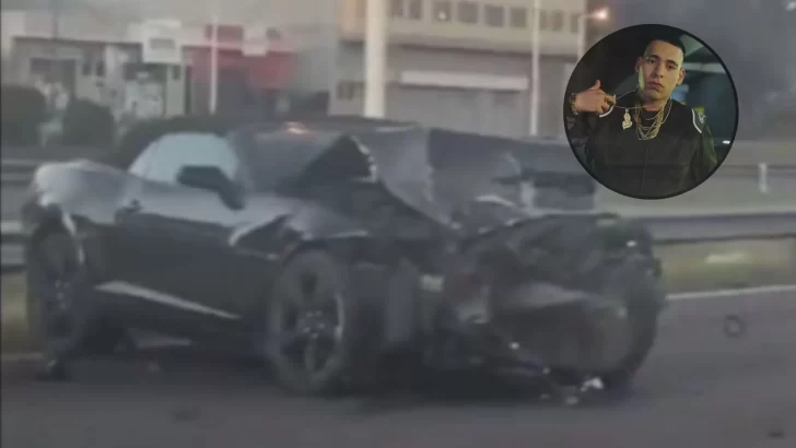 El cantante de cumbia Kaleb Di Masi sufrió un fuerte accidente automovilístico