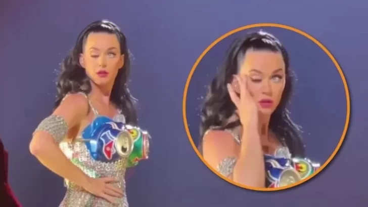 Katy Perry perdió el control de un ojo en pleno show y causó preocupación 