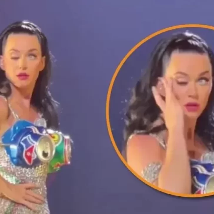 Katy Perry perdió el control de un ojo en pleno show y causó preocupación 