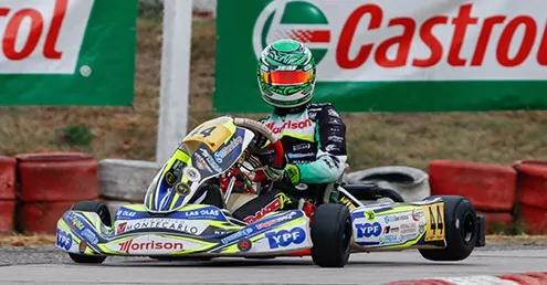 El piloto Thiago Díaz finalizó 3° en el Campeonato Argentino de Karting 2021