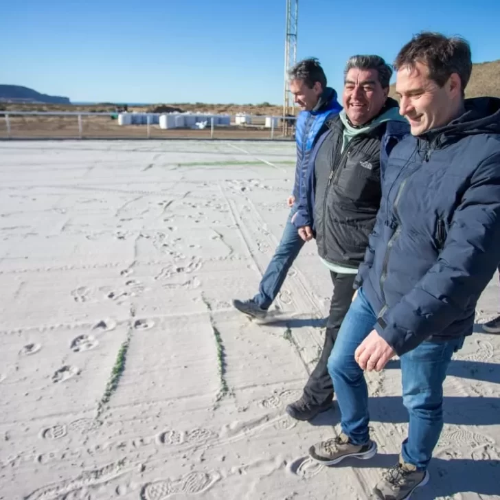 Luque recorrió junto a Martín Cerdá las instalaciones del Club Chenque en Rada Tilly