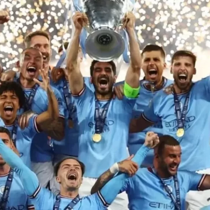 Manchester City salió campeón de la Champions League y corona el triplete