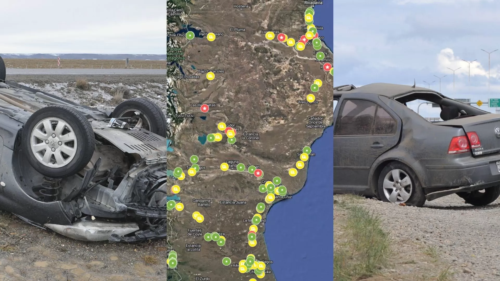 Presentaron el mapa de los vuelcos, choques y siniestros viales en la provincia de Santa Cruz