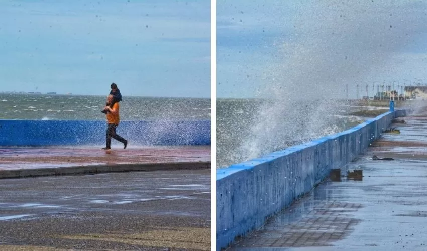 Las fotos que dejó otra espectacular marejada en la costanera Las fotos que dejó otra espectacular marejada en la costanera