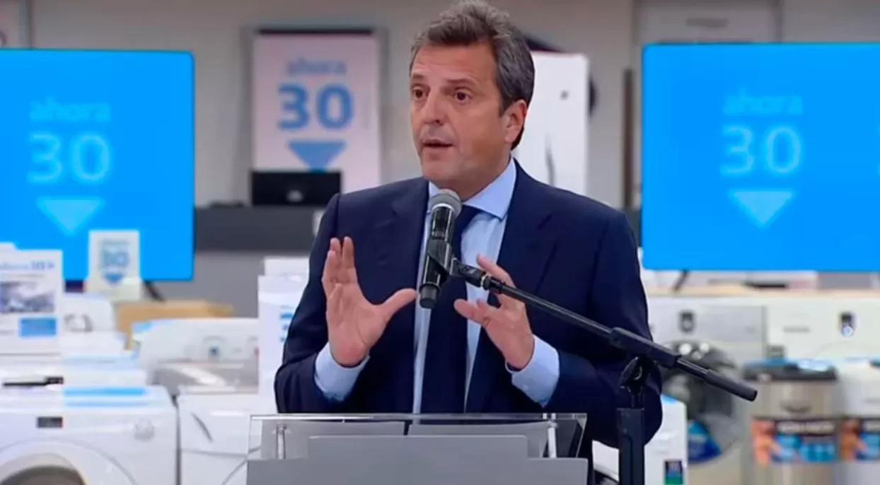 Sergio Massa lanzó el programa Ahora 30 para comprar electrodomésticos: “Es cuidar el consumo y el mercado interno”
