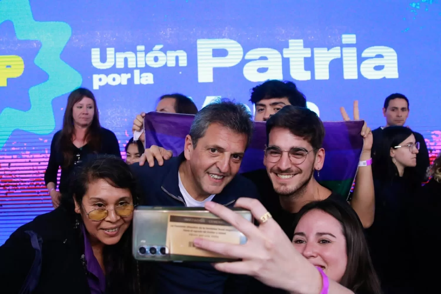 Acompañado por Axel Kicillof y Wado de Pedro, Sergio Massa se presentó en Merlo