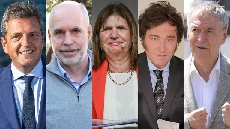 Massa, Milei, Larreta, Bullrich y Schiaretti exponen sus proyectos presidenciales en La Rural