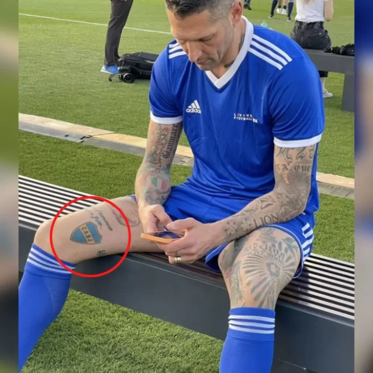 El tatuaje de Materazzi del escudo de Boca se hizo viral y revolucionó a los hinchas xeneizes El tatuaje de Materazzi del escudo de Boca se hizo viral y revolucionó a los hinchas xeneizes