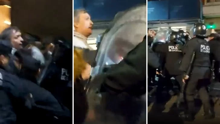 Video. La Policía de la Ciudad agredió e insultó al diputado nacional Máximo Kirchner