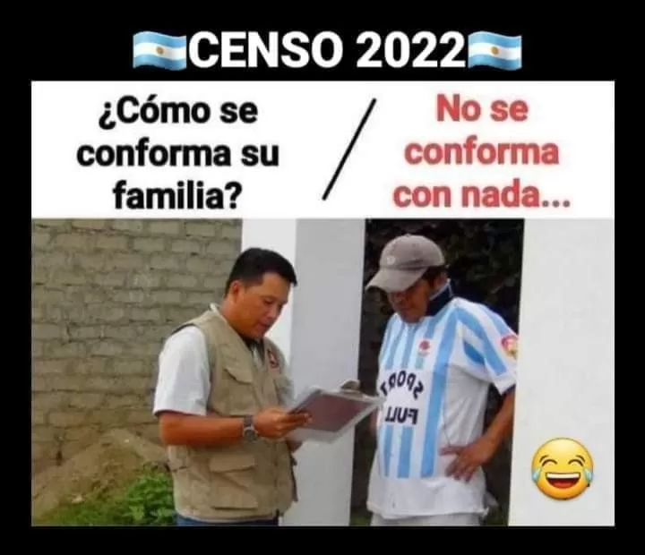 Los mejores memes del Censo 2022 en Argentina
