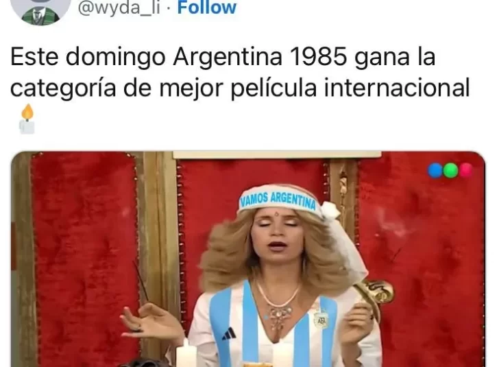 Premios Oscar 2023: los divertidos memes para que gane “Argentina, 1985”