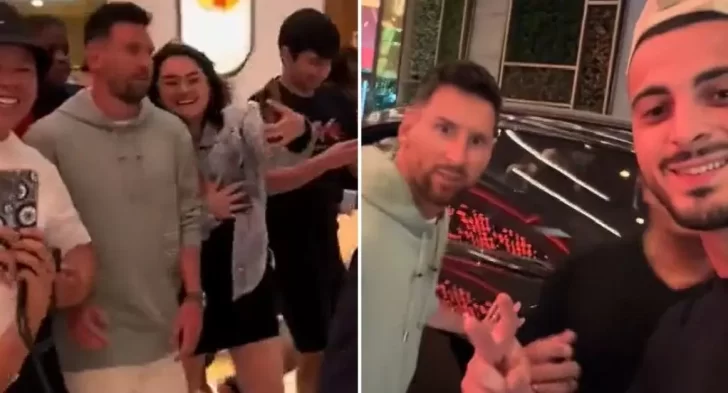 Video. El incómodo momento que vivió Messi en un shopping de Miami