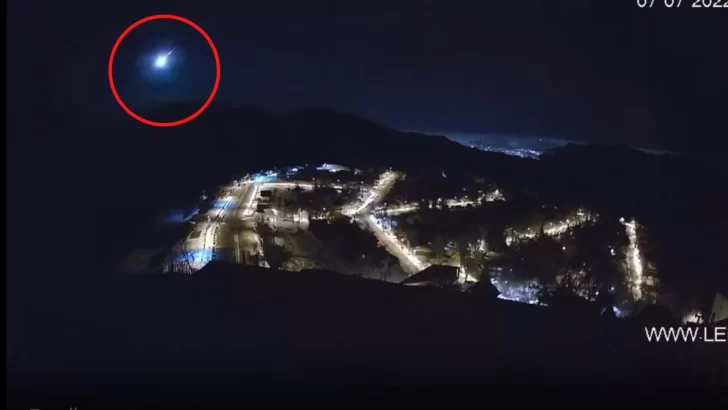 Video. Así se vio el espectacular meteorito que cayó en la Cordillera de Los Andes