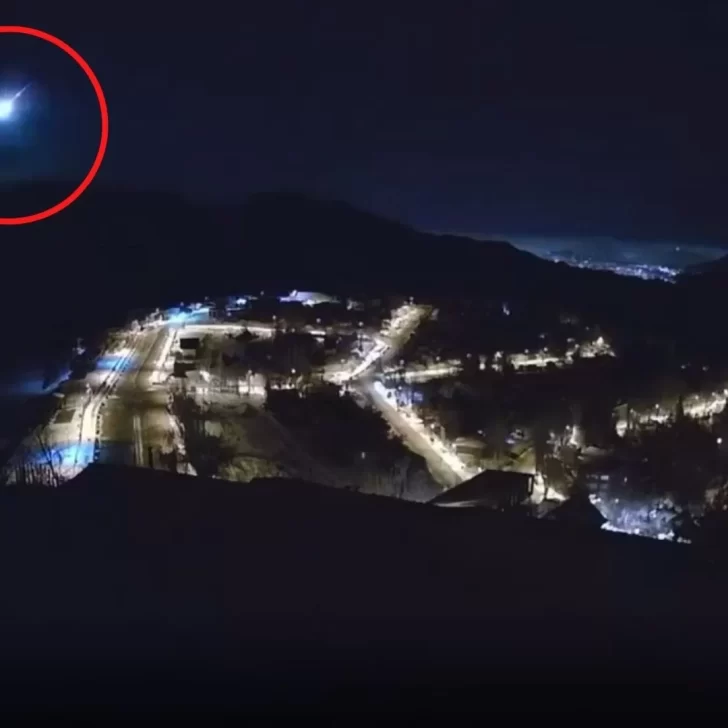 Video. Así se vio el espectacular meteorito que cayó en la Cordillera de Los Andes