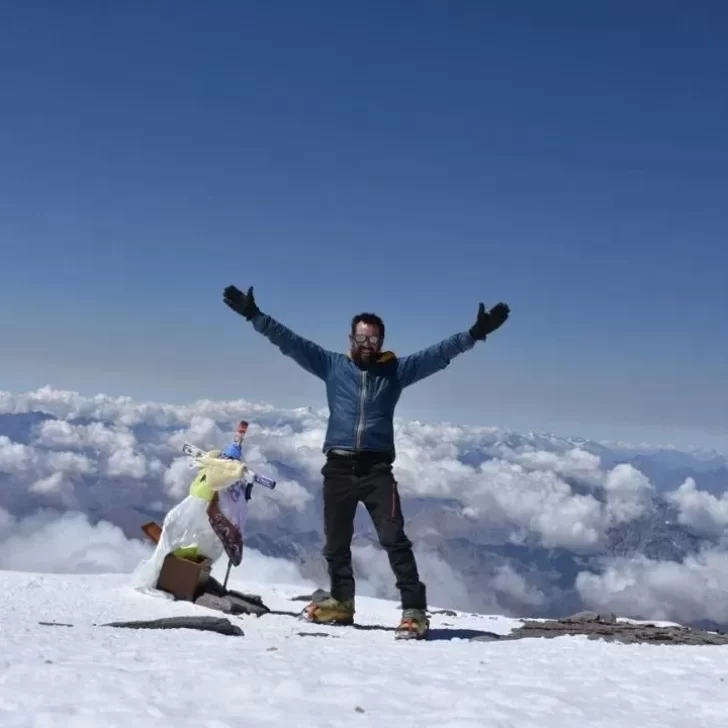 Héroe en la montaña: Miguel Andrade es de Comodoro Rivadavia y participa de los rescates en El Chaltén