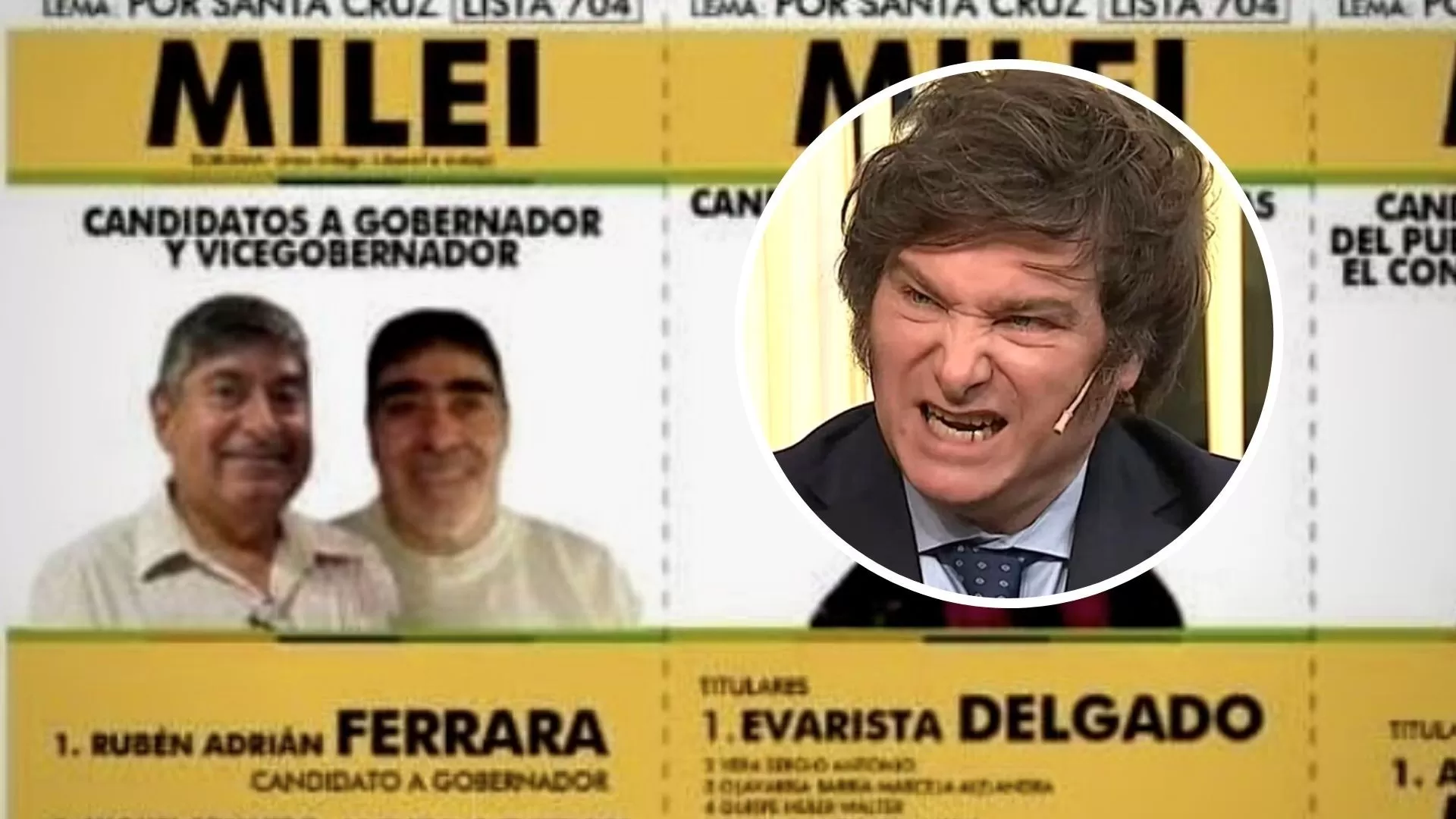 Elecciones 2023. Papelón de un candidato a gobernador: Javier Milei acusó de hacer trampa a una agrupación que apoya a Claudio Vidal en Santa Cruz