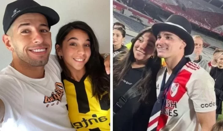 La magia de Luciana Milessi: se sacó una foto con un jugador de Peñarol y la rompió en la cancha
