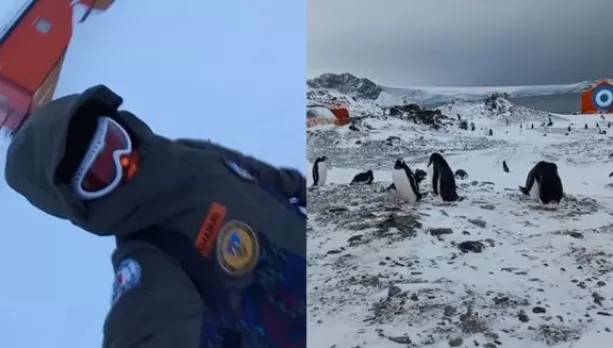 Es argentino, mostró cómo es ir a la escuela en la Antártida y se volvió viral: “-32° y mucho viento”