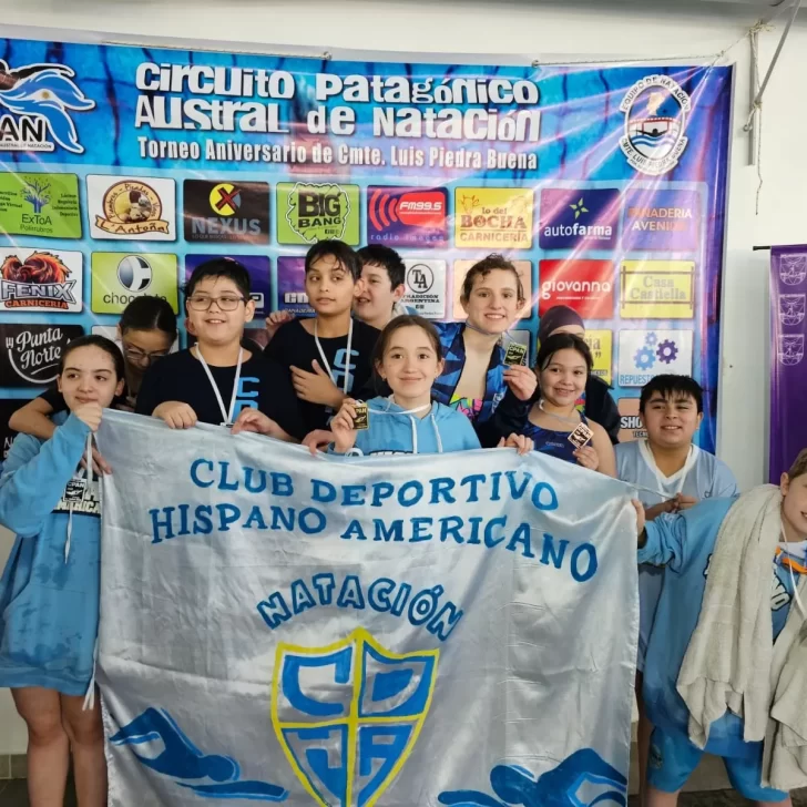 Nadadores del Club Hispano Americano de Río Gallegos clasificaron primeros en Piedra Buena