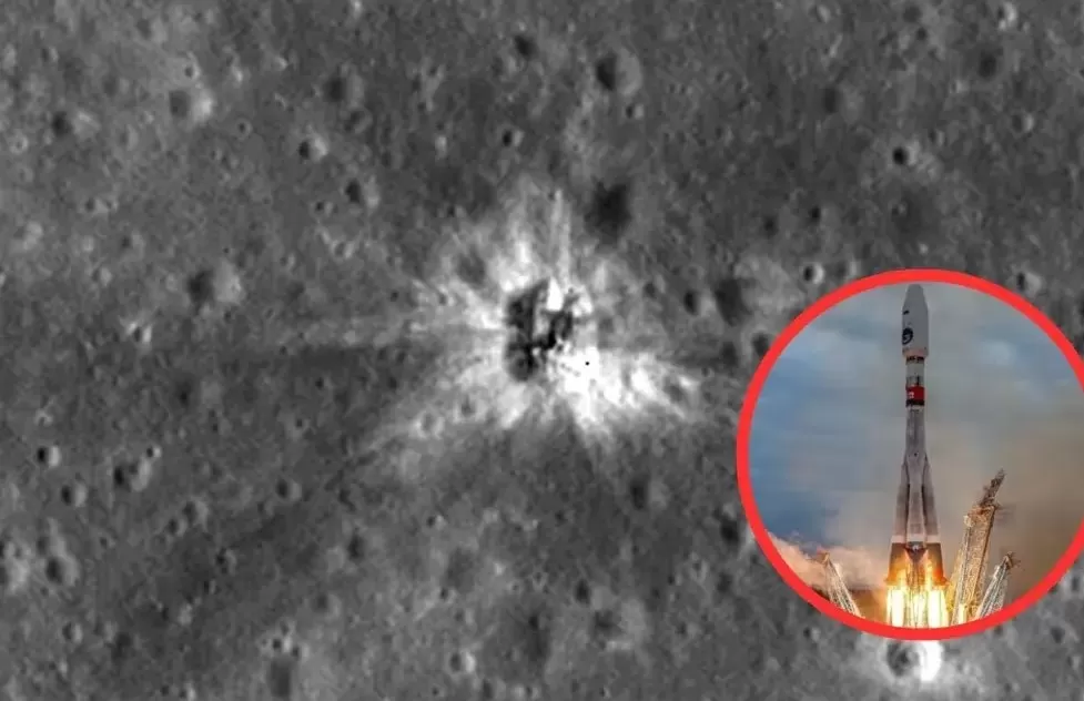 La nave espacial rusa enviada a la Luna se estrelló previo a alunizar