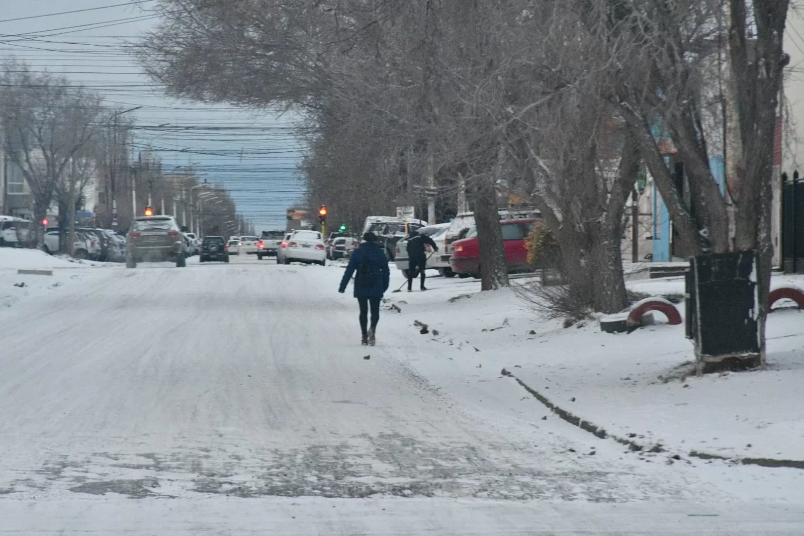 Rige un alerta amarilla por nieve para gran parte de Santa Cruz