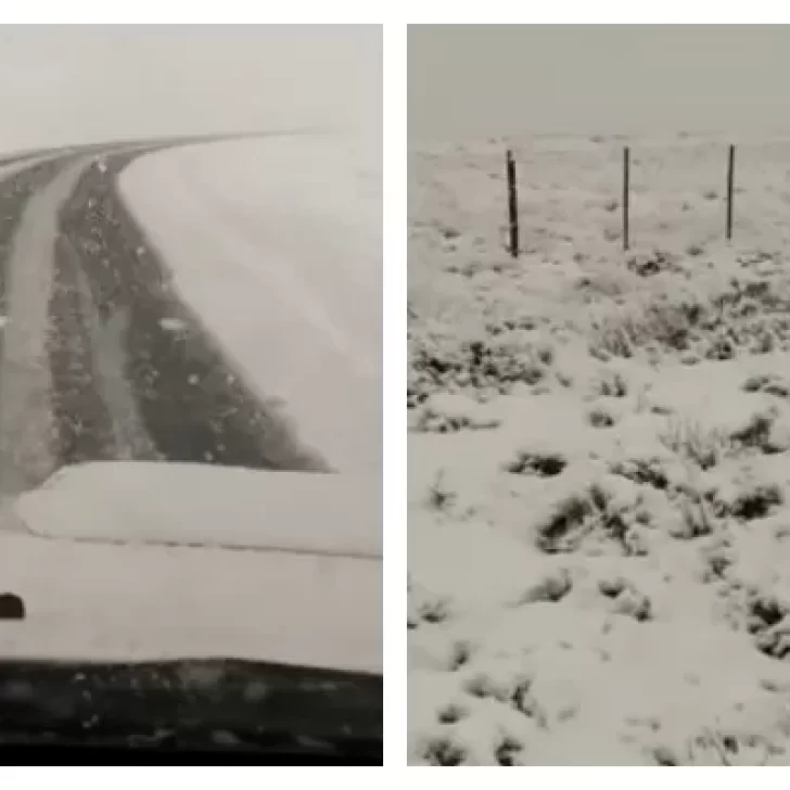 Inesperado: en pleno verano, nevó a 60 kilómetros de El Calafate