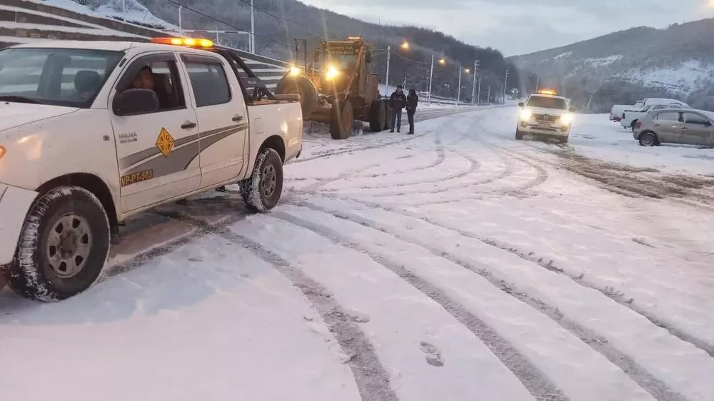 Gran nevada en Santa Cruz: cómo están las rutas de la provincia esta mañana