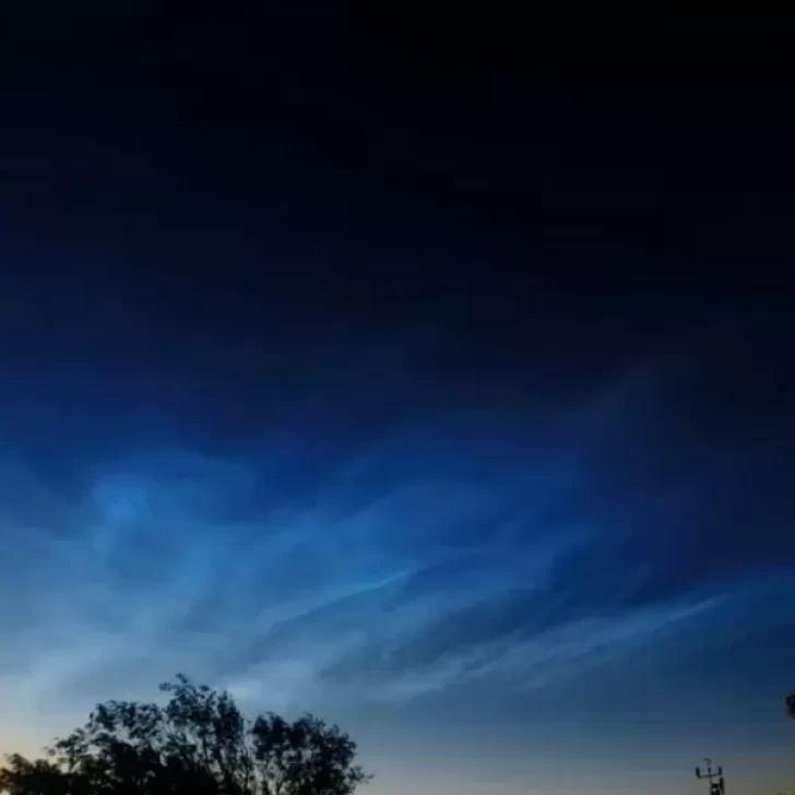 Qué son las nubes noctilucentes que se vieron en la Patagonia y sorprendieron a científicos de Alemania