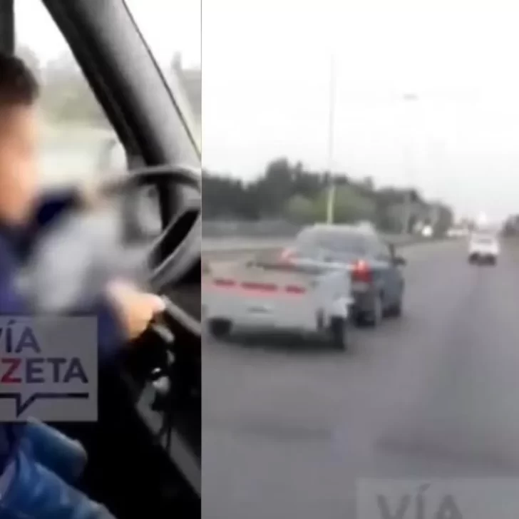 Video. Indignante: Un padre dejó manejar a su hijo de siete años en una autopista Video. Indignante: Un padre dejó manejar a su hijo de siete años en una autopista