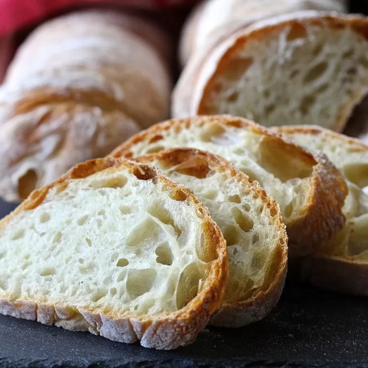 Receta de pan ciabatta crujiente y esponjoso para hacer en casa
