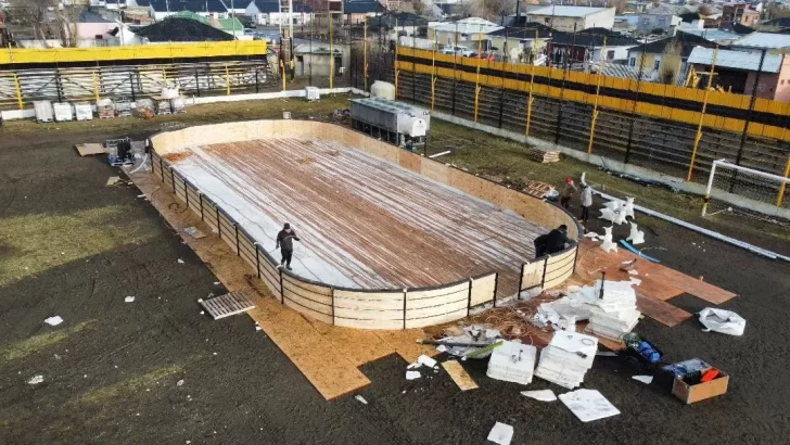 Se volvió a postergar la inauguración de la pista de hielo en Río Gallegos