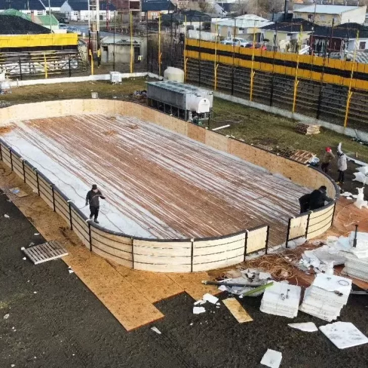 Se volvió a postergar la inauguración de la pista de hielo en Río Gallegos