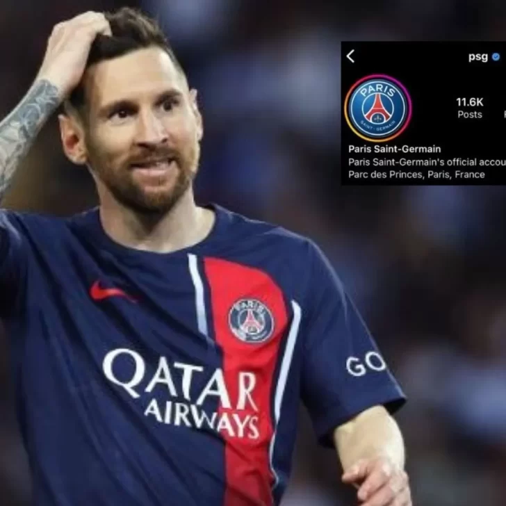 Tras la despedida de Lionel Messi, el PSG perdió casi 1 millón y medio de seguidores Tras la despedida de Lionel Messi, el PSG perdió casi 1 millón y medio de seguidores
