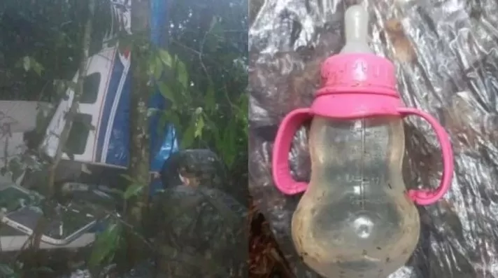 Así fue el rescate de los cuatro nenes perdidos en selva colombiana tras el accidente de avioneta