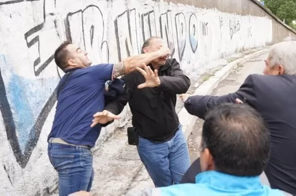 Choferes de la UTA golpearon en patota a Sergio Berni en la protesta por el colectivero asesinado en La Matanza