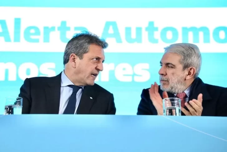 Sergio Massa y Aníbal Fernández lanzaron la primera etapa del Sistema de Alerta Automotor en Buenos Aires