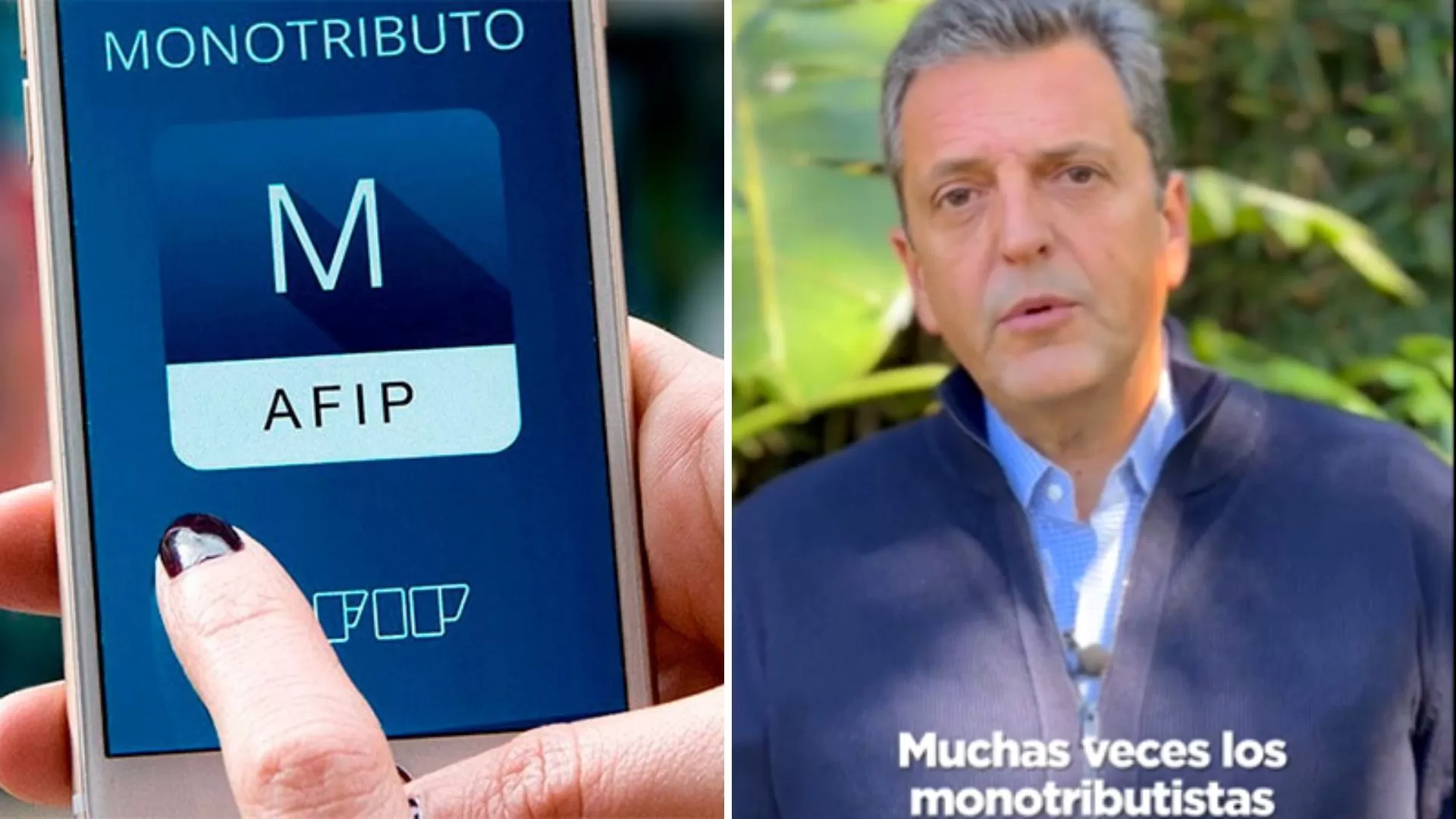 Beneficios para monotributistas: Massa anunció que cuatro categorías no pagarán por 6 meses y créditos por 4 millones de pesos