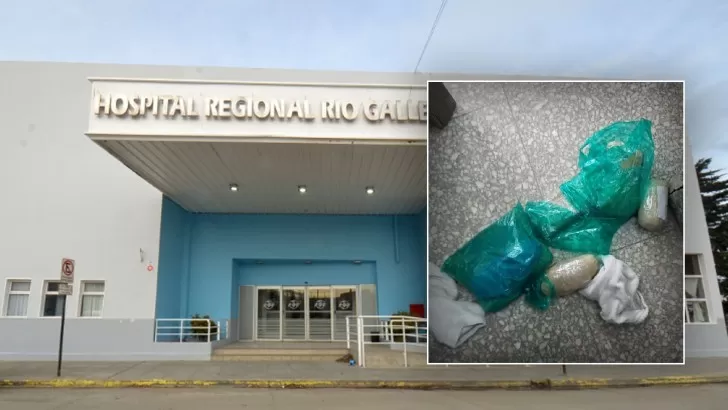 Dejó un kilo de cocaína abandonado en el baño del Hospital Regional de Río Gallegos y deberá pagar una multa