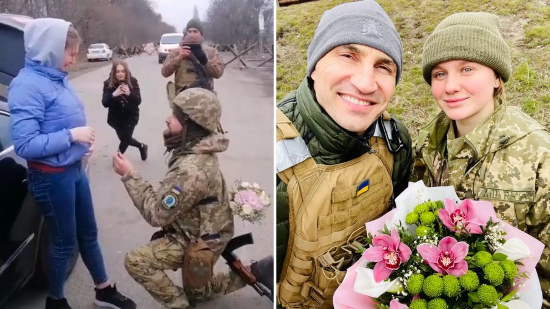 Video. Un soldado ucraniano le pidió matrimonio a su novia en medio de la guerra Video. Un soldado ucraniano le pidió matrimonio a su novia en medio de la guerra