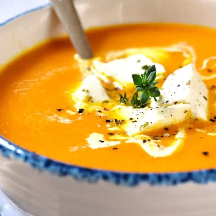 Invierno bajo cero: receta de sopa cremosa de calabaza con queso fundido Invierno bajo cero: receta de sopa cremosa de calabaza con queso fundido