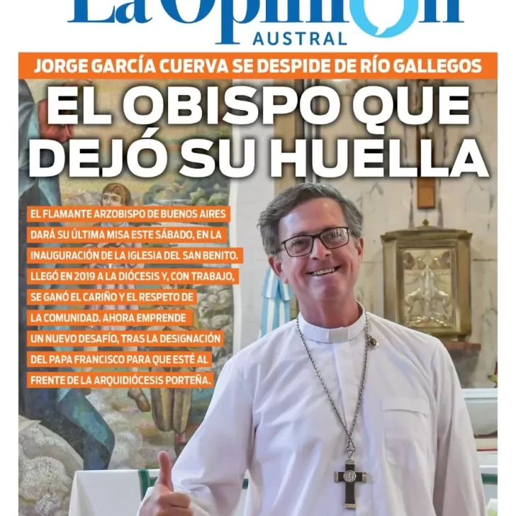 Tapa Suplemento Especial, El Obispo que dejó su huella, 6 de julio de 2023