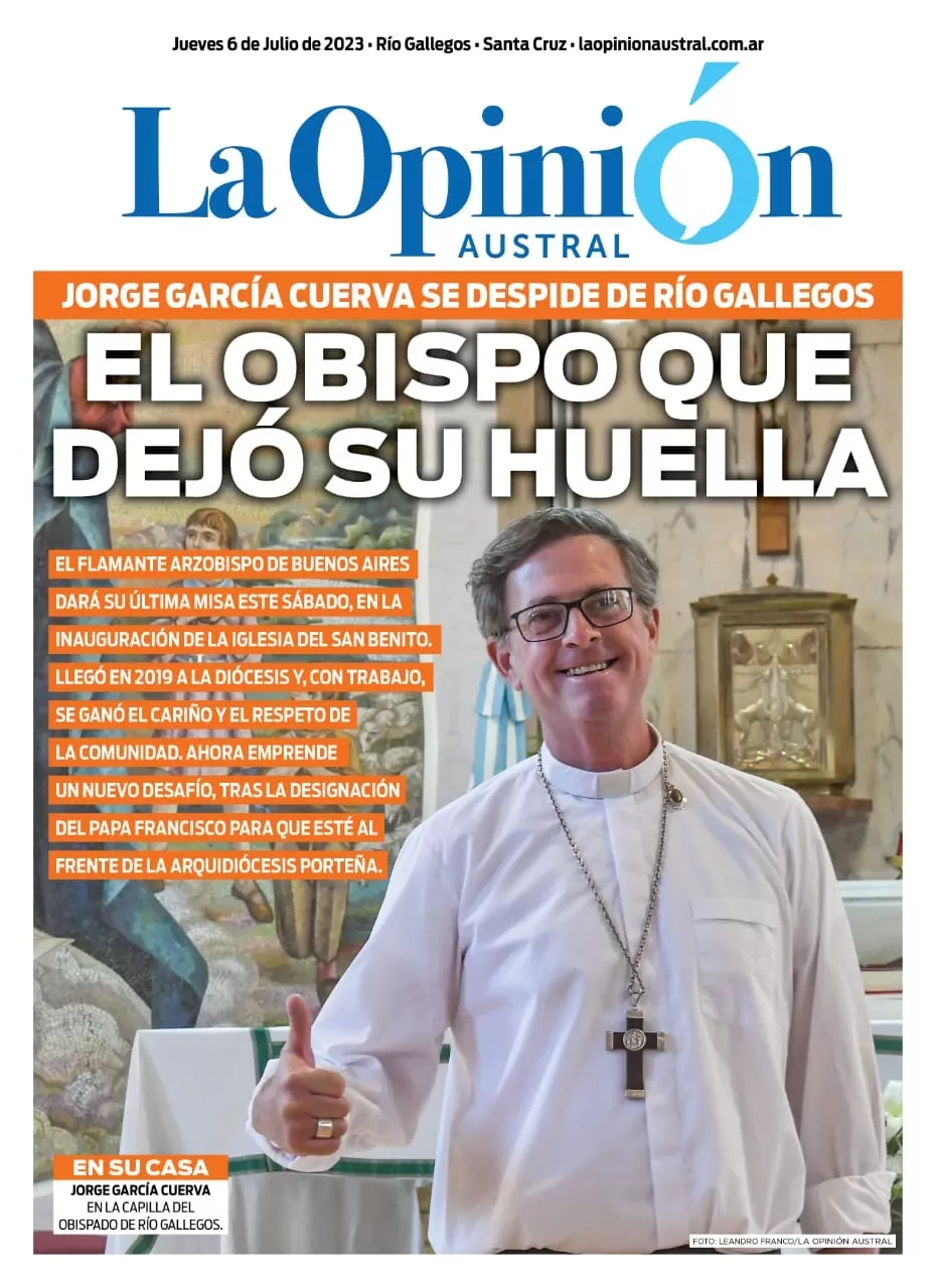 Tapa Suplemento Especial, El Obispo que dejó su huella, 6 de julio de 2023