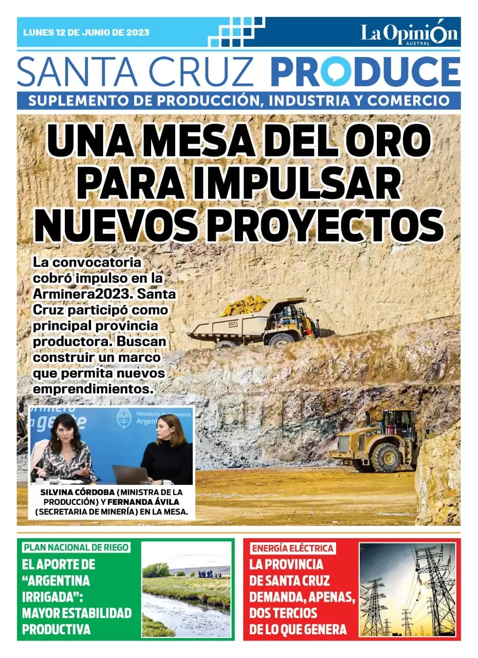 Tapa Suplemento especial de Santa Cruz Produce, Una mesa del oro para impulsar nuevos proyectos Tapa Suplemento especial de Santa Cruz Produce, Una mesa del oro para impulsar nuevos proyectos