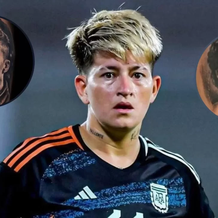 Mundial Femenino 2023: los tatuajes de Yamila Rodríguez, la crack argentina que elige a Cristiano Ronaldo por encima de Messi