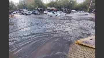 Mendoza sufre un fuerte temporal de lluvia y granizo que provocó cortes de luz