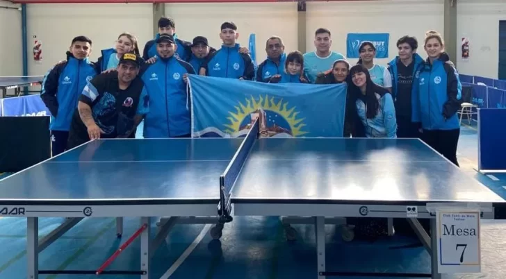 Santa Cruz se lució con su tenis de  mesa en la competencia de Chubut