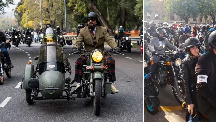 Motociclistas de traje invadieron Buenos Aires: de qué se trata este evento que busca concientizar sobre cáncer y salud mental